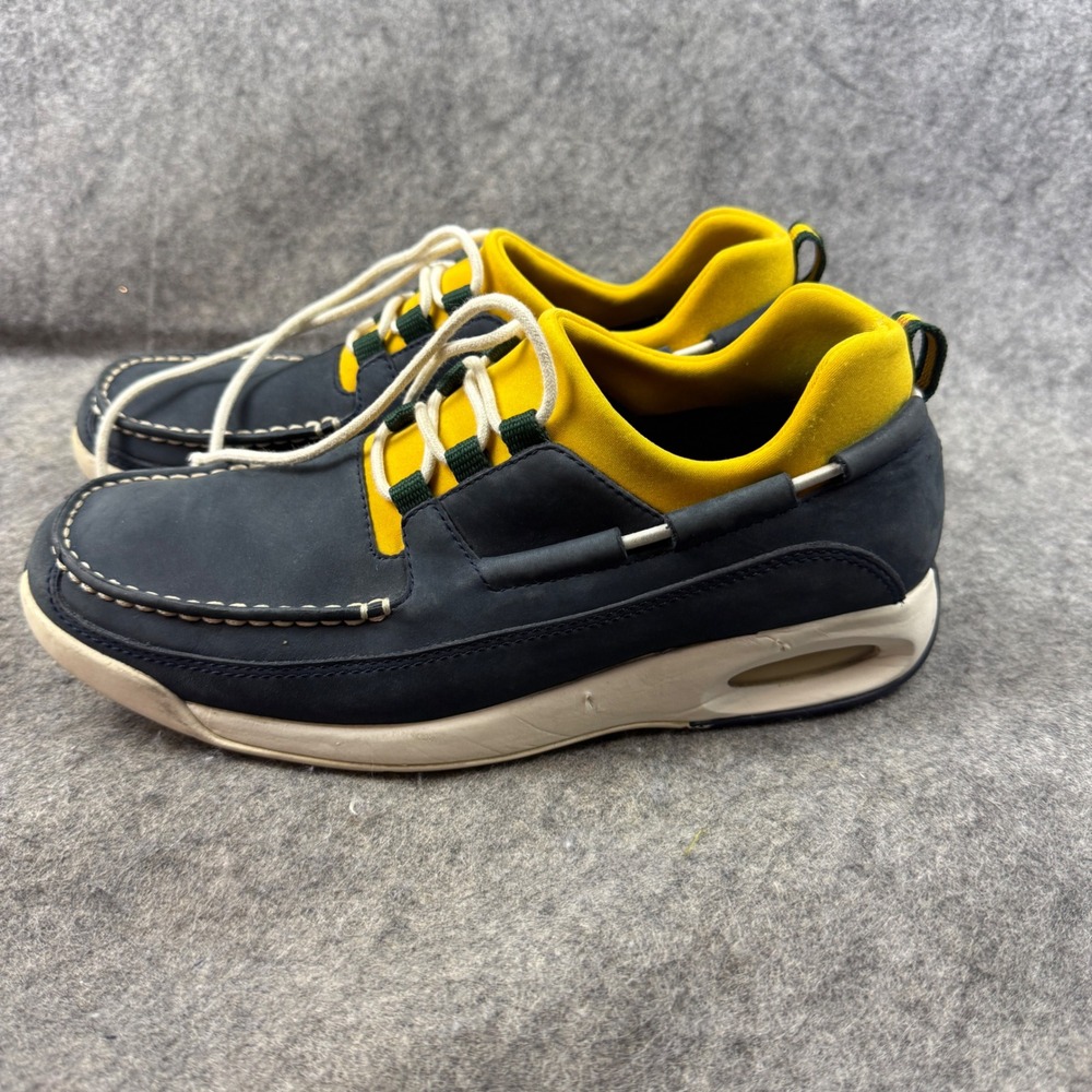 Cole Haan Country Nike Air Mens Navy Yellow Boat Shoe Sneaker C01244 H2